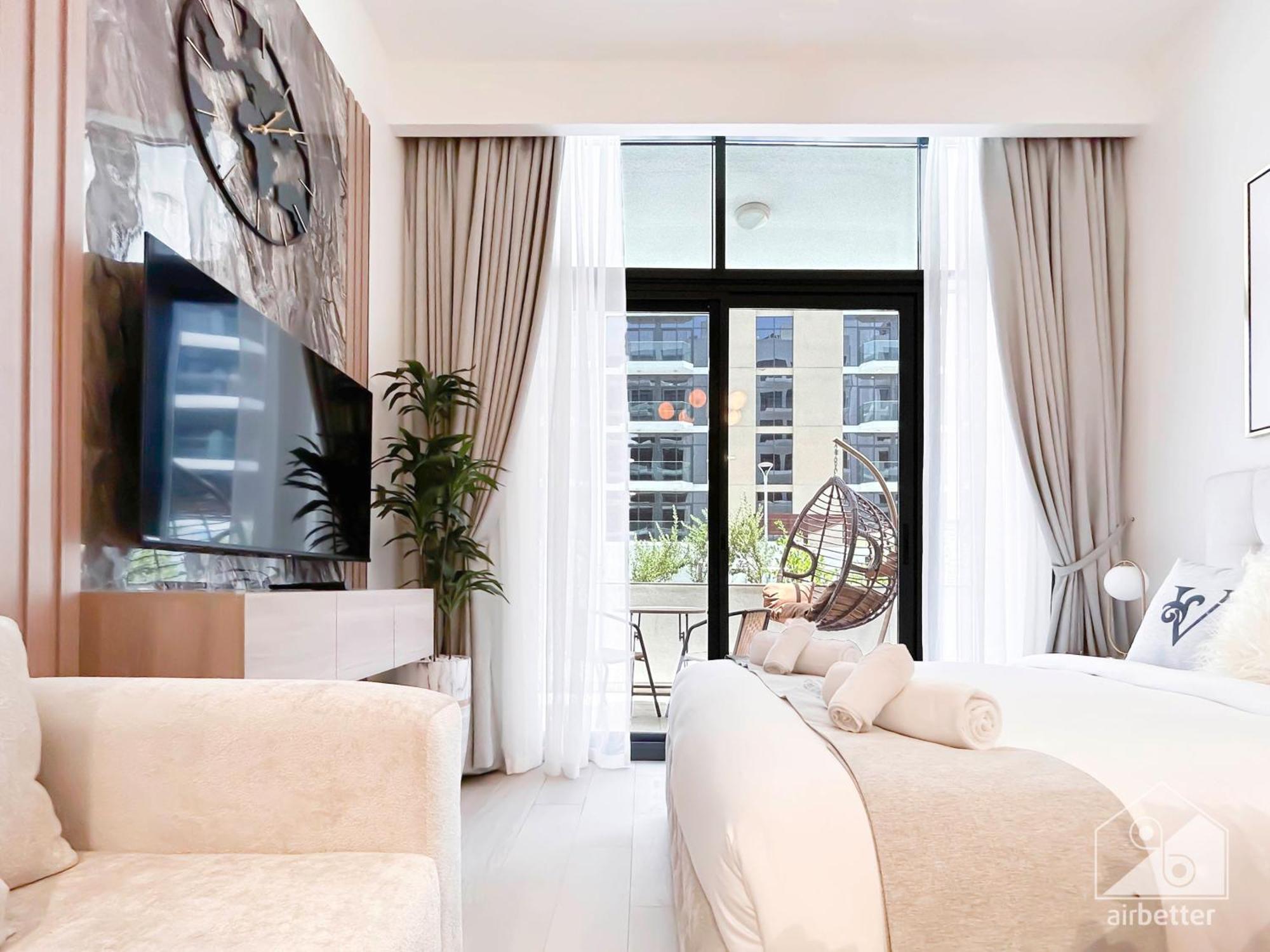 Charming Studio With Balcony In Azizi Riviera 迪拜 外观 照片