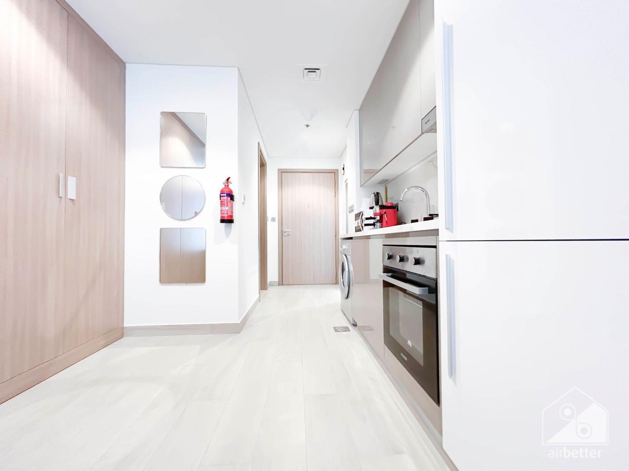 Charming Studio With Balcony In Azizi Riviera 迪拜 外观 照片